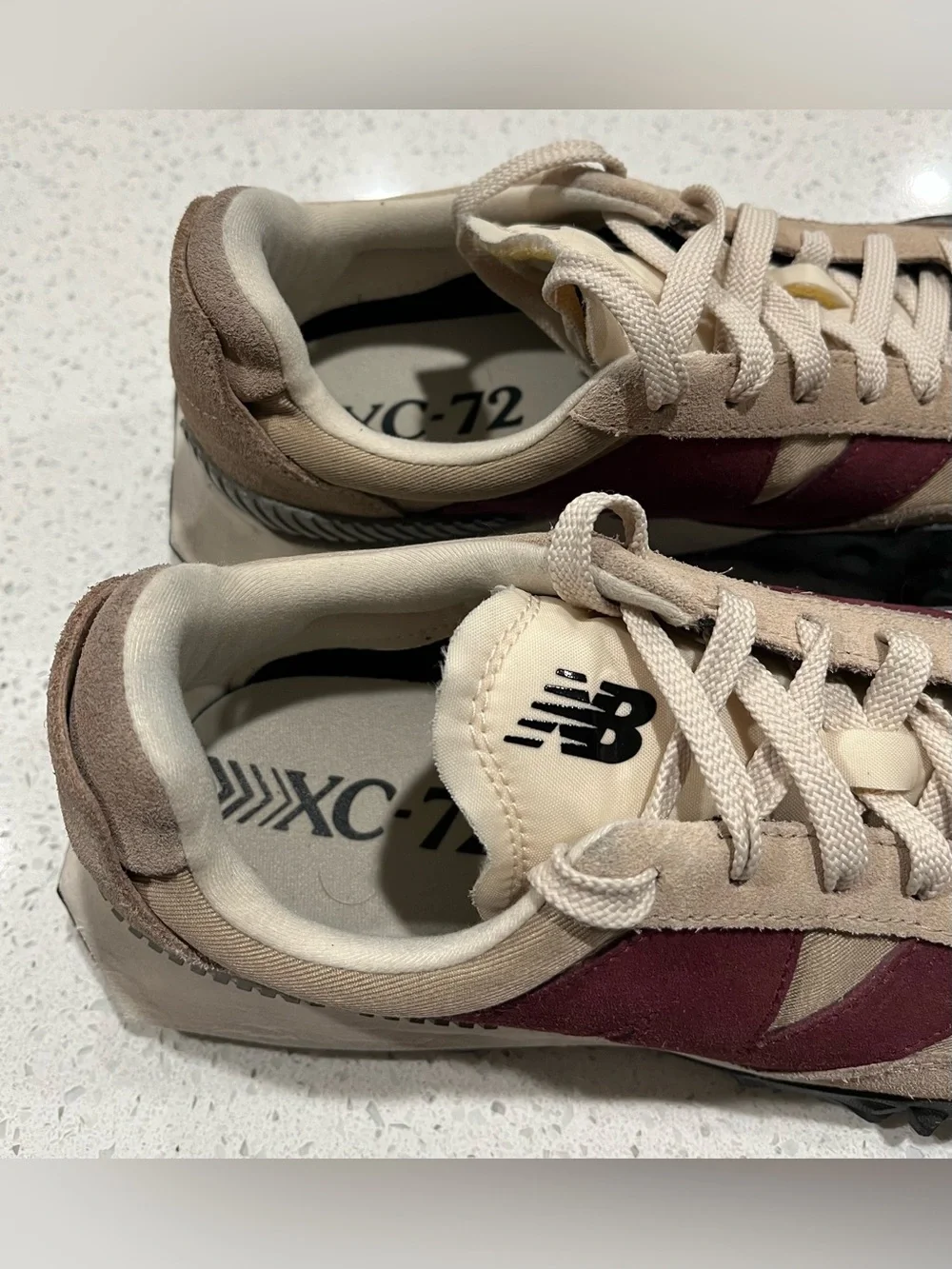 New Balance XC-72 Mindful Grey Burgundy Men's Size 8.5 Casual Running Shoes